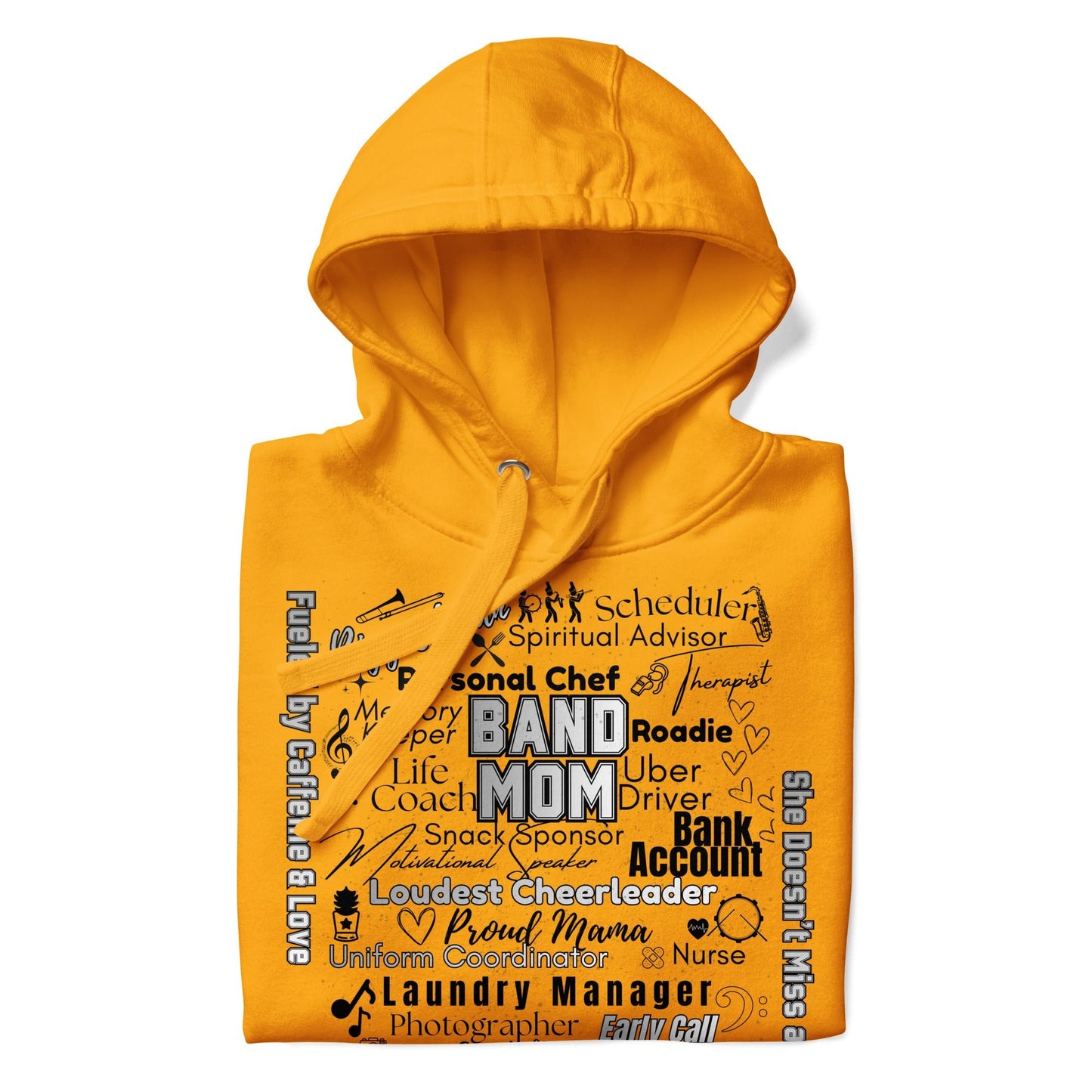 Band Mom All My Roles Hoodie – Sports Mom Merch Product mockup
