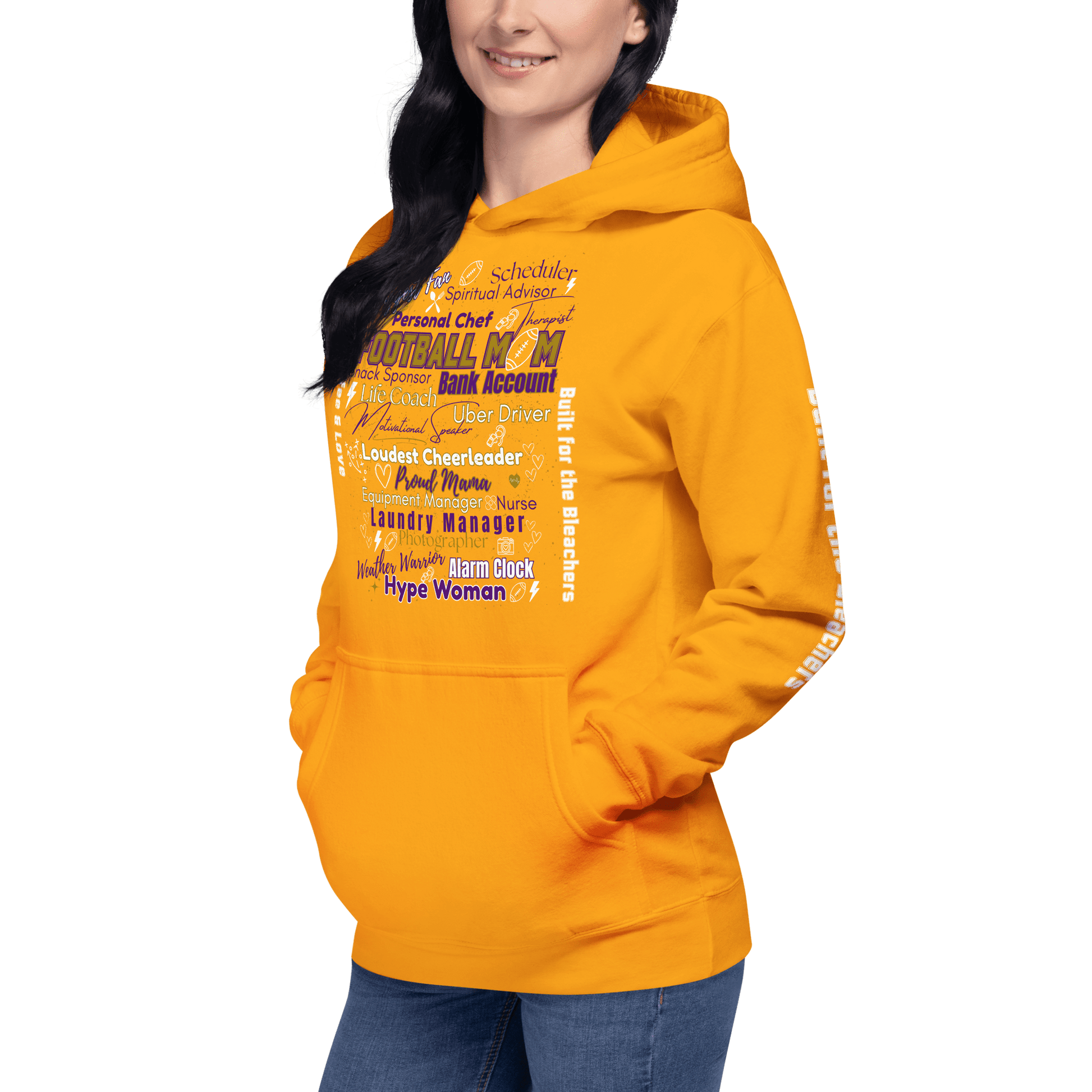 Football Mom All My Roles Hoodie – Sports Mom Merch