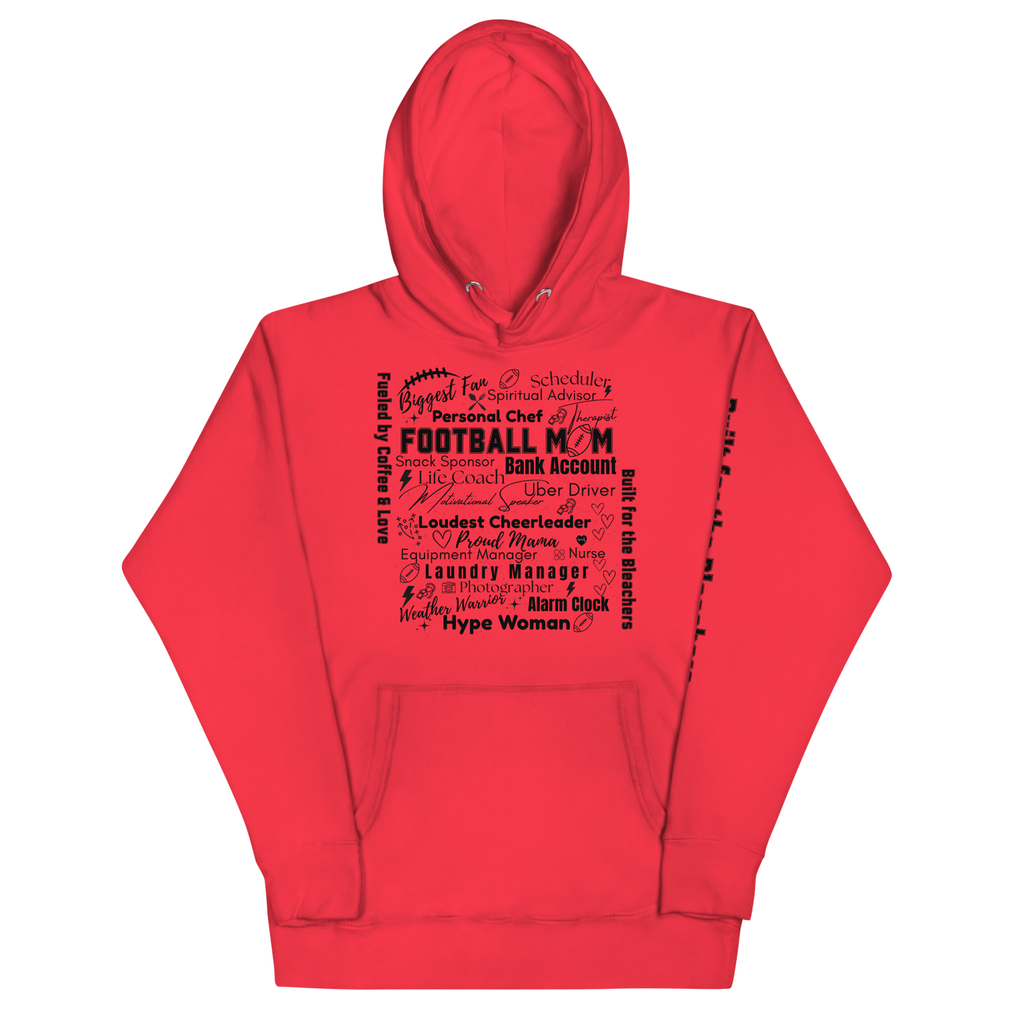 Football Mom All My Roles Hoodie – Sports Mom Merch