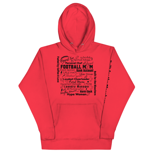 Football Mom All My Roles Hoodie – Sports Mom Merch