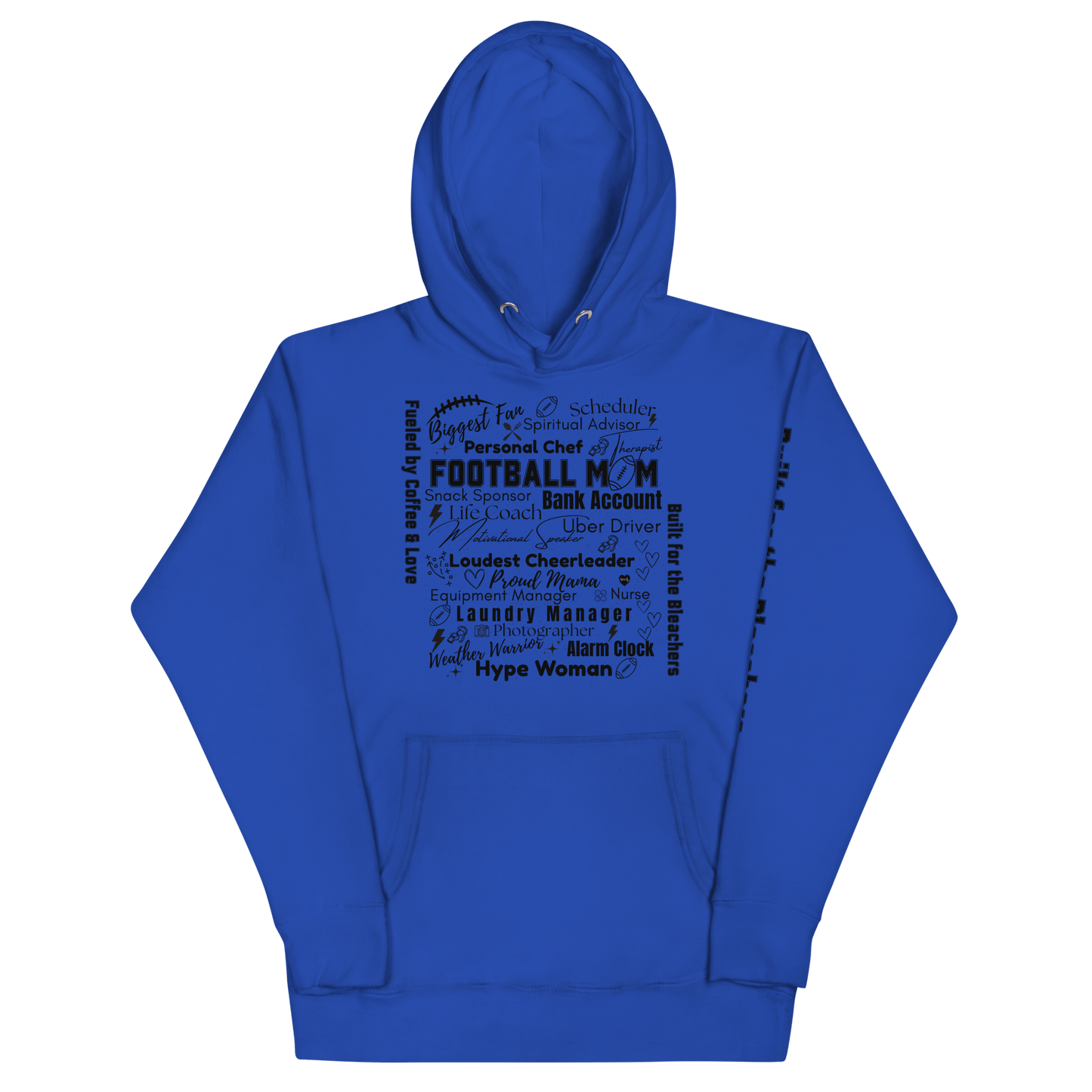 Football Mom All My Roles Hoodie – Sports Mom Merch