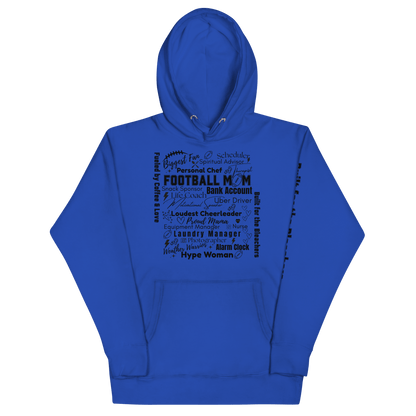 Football Mom All My Roles Hoodie – Sports Mom Merch