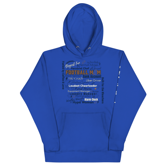 Football Mom All My Roles Hoodie – Sports Mom Merch