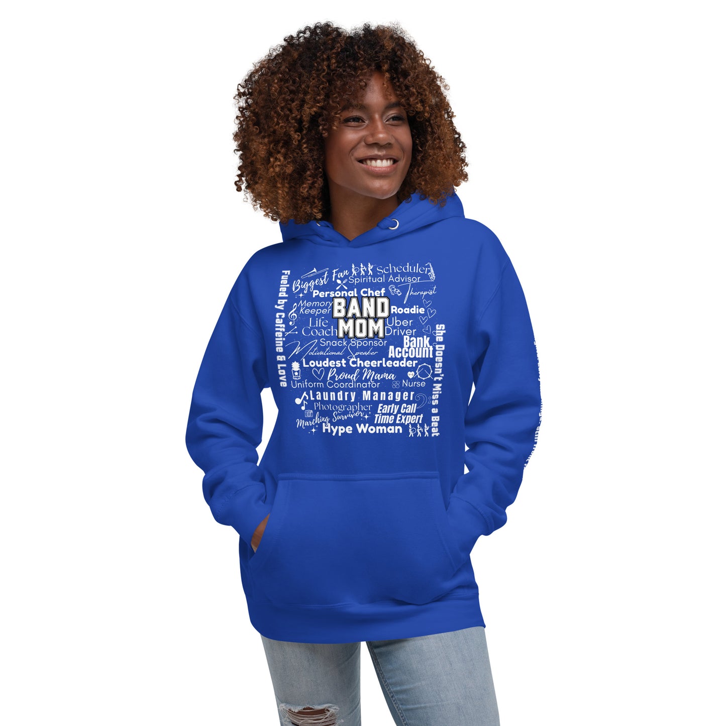 Band Mom All My Roles Hoodie – Sports Mom Merch Product mockup