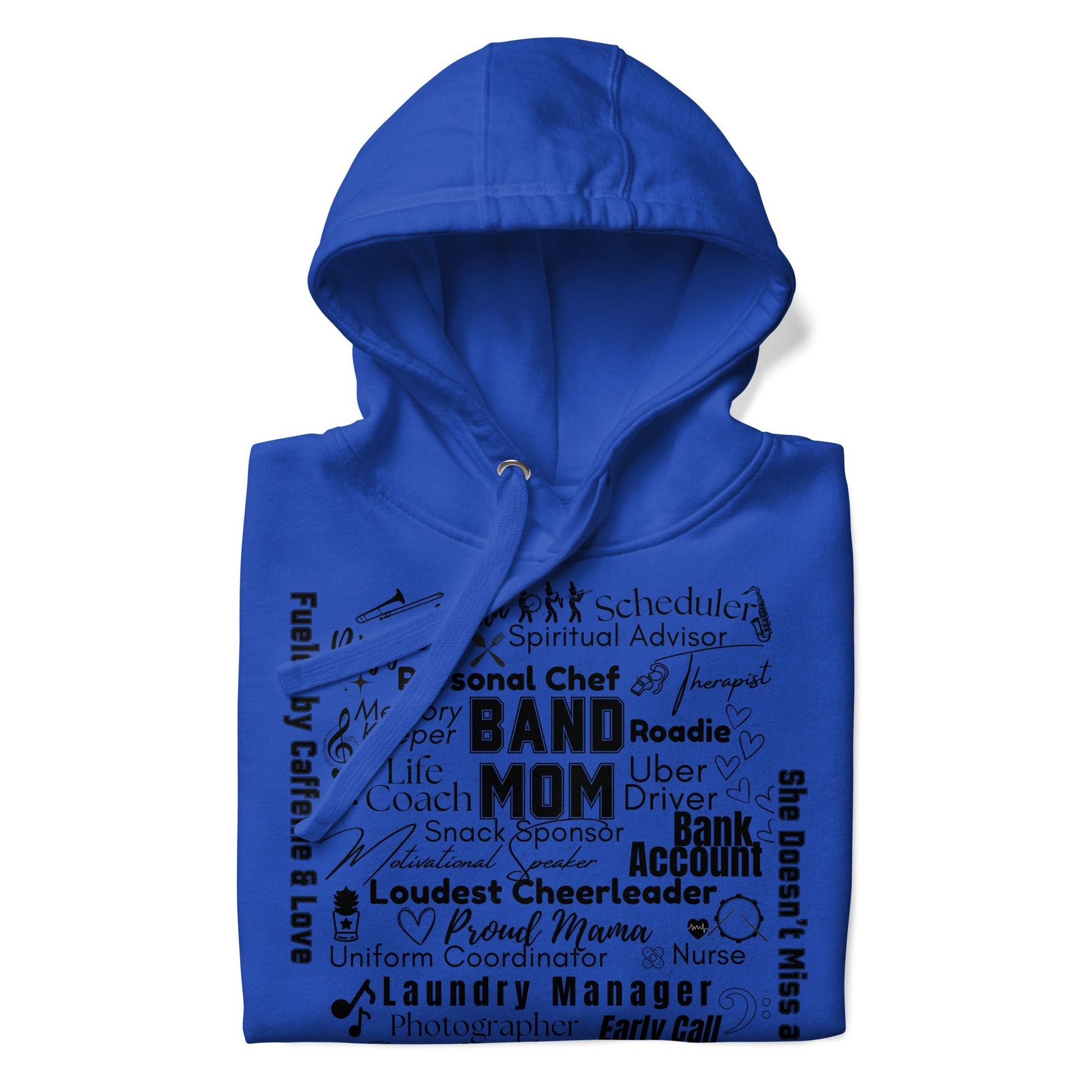 Band Mom All My Roles Hoodie – Sports Mom Merch Product mockup