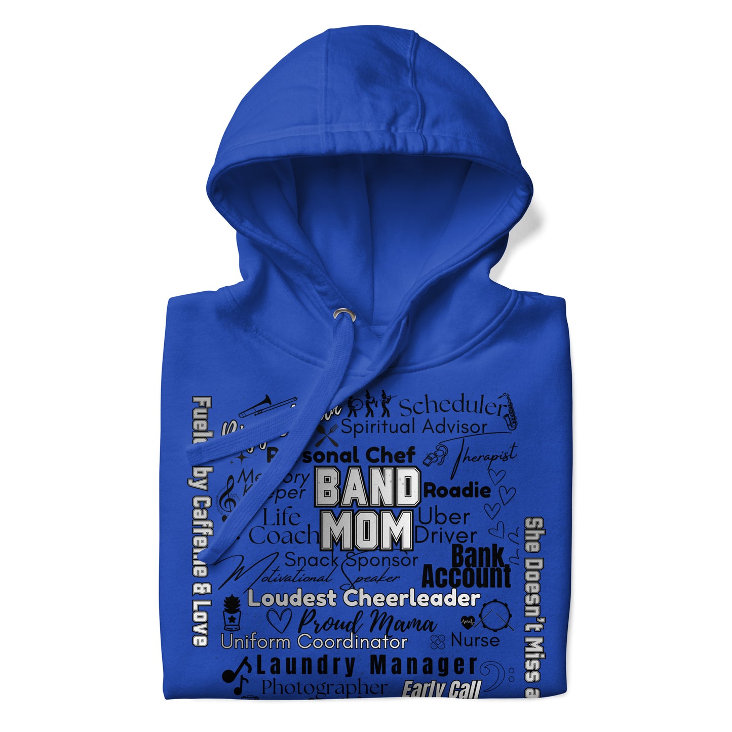 Band Mom All My Roles Hoodie – Sports Mom Merch Product mockup