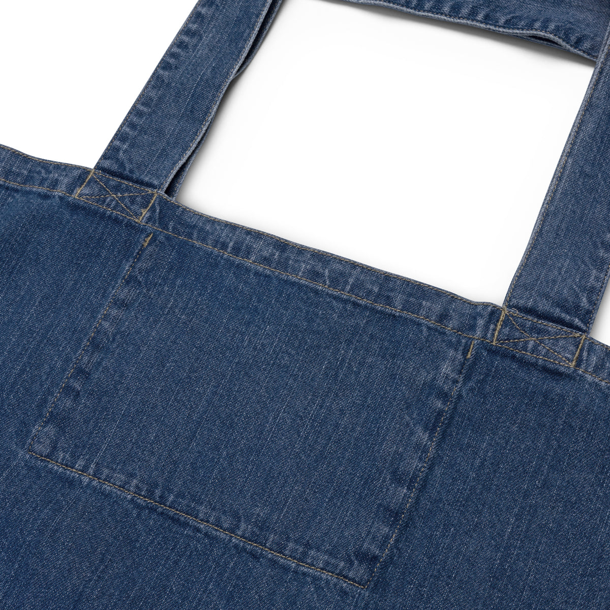Denim Goals. Plans. Legacy. tote bag, product details