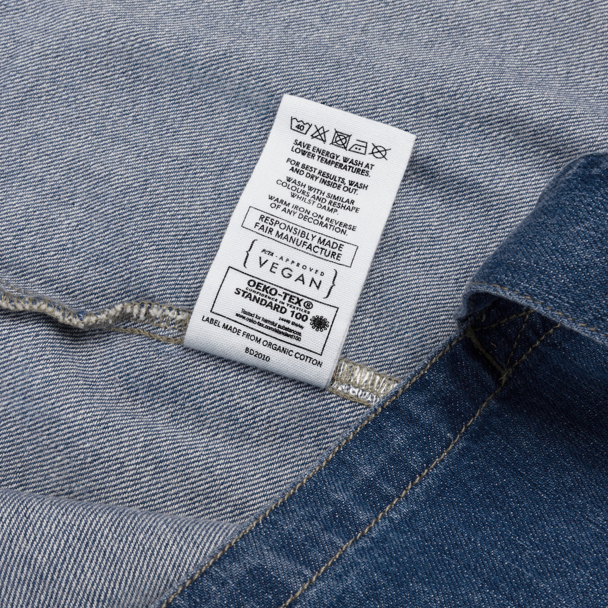 Denim Goals. Plans. Legacy. tote bag, product details