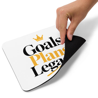 Goals. Plans. Legacy. mouse pad, product details