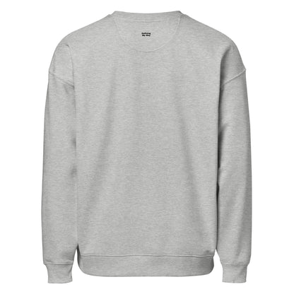 Heather grey MAMA. But Make It CEO. oversized sweatshirt, back view
