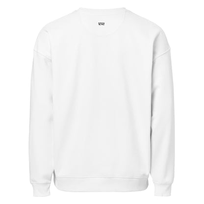 White MAMA. But Make It CEO. oversized sweatshirt, back view