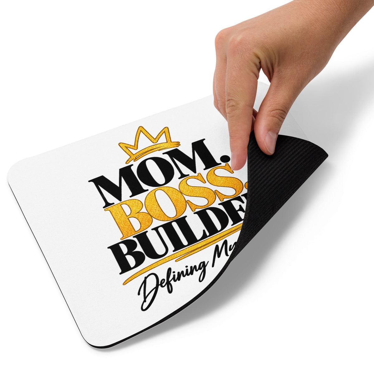 Mom. Boss. Builder. mouse pad, product details