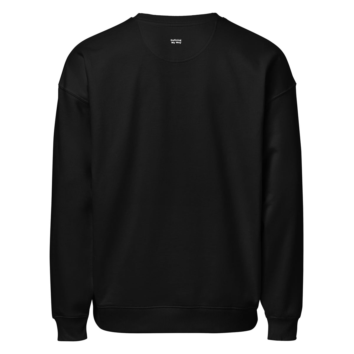 Black Mom. Boss. Builder. oversized sweatshirt, back view