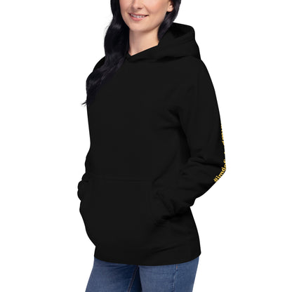 Black Glow-Up Boss Mom Hoodie with Empire Quote