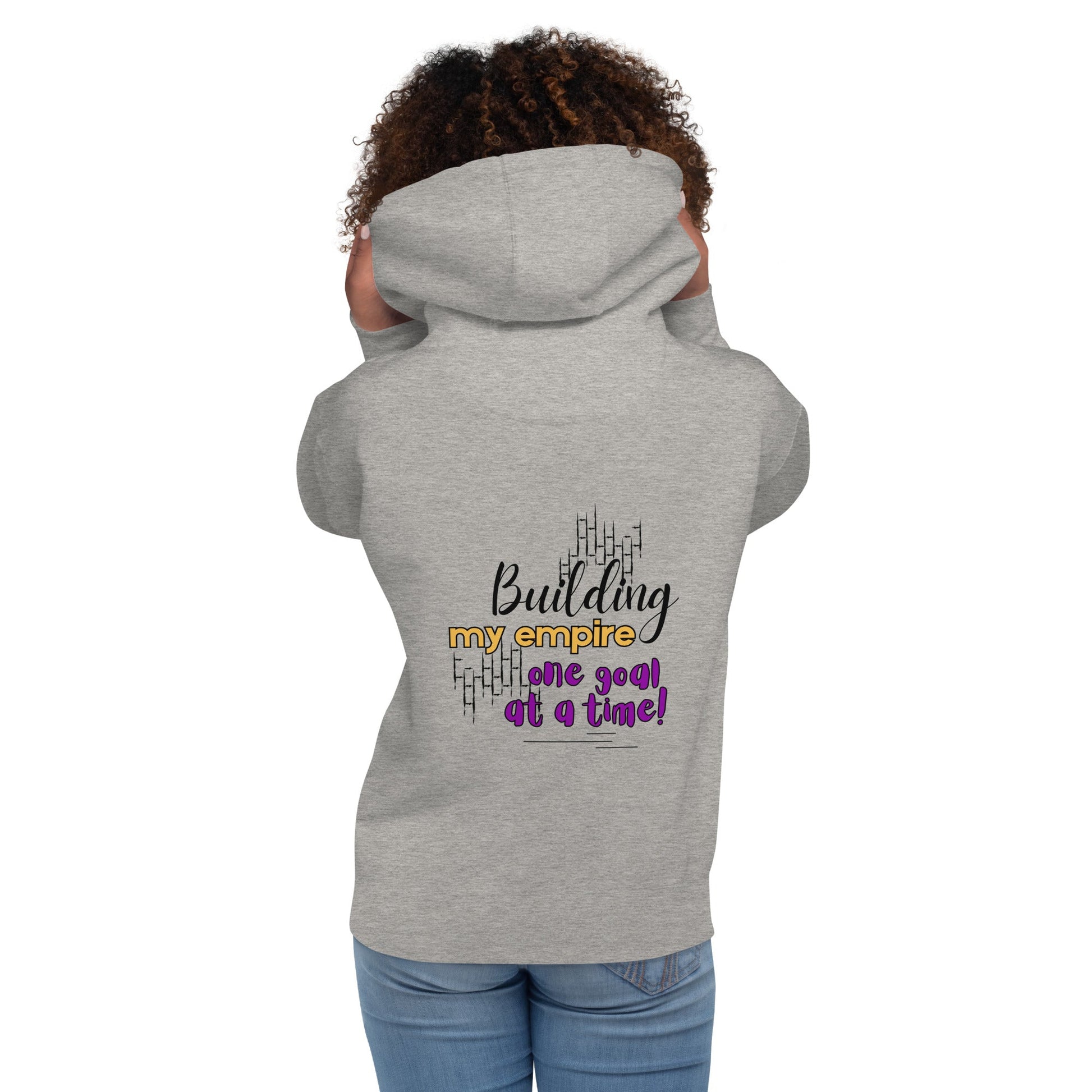 Gray Building My Empire Hoodie for Moms