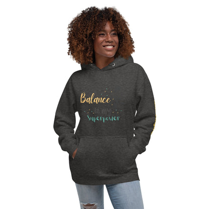 Motivational Mom Hoodie Glow-Up Style in Black