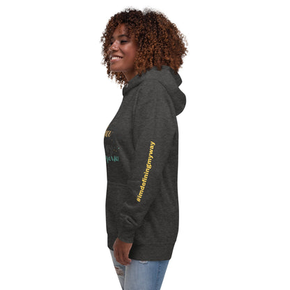 Motivational Mom Hoodie Glow-Up Style in Black