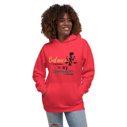 Motivational Mom Hoodie Glow-Up Style in Red