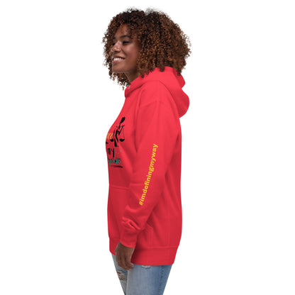 Balance Is My Superpower Hoodie in Red