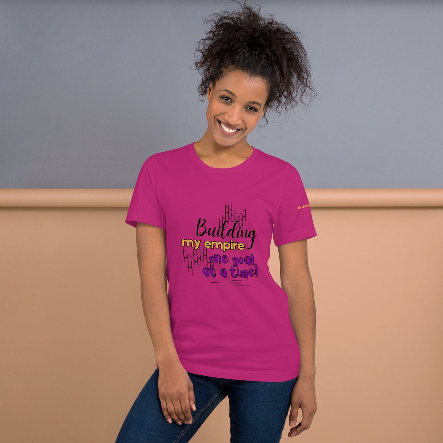 Pink Building My Empire T-Shirt for Moms
