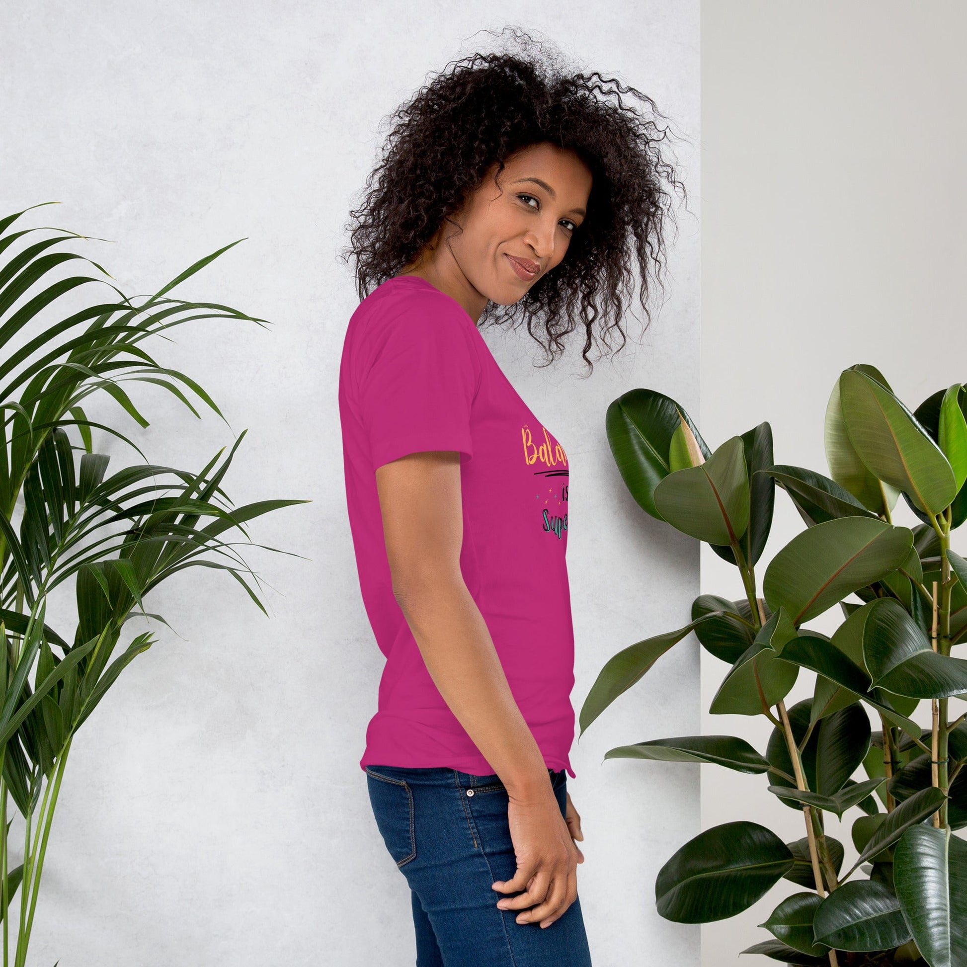 Motivational Mom T-Shirt Glow-Up Style in Pink