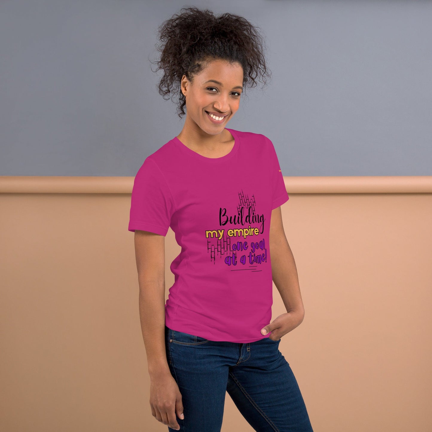 Pink Building My Empire T-Shirt for Moms