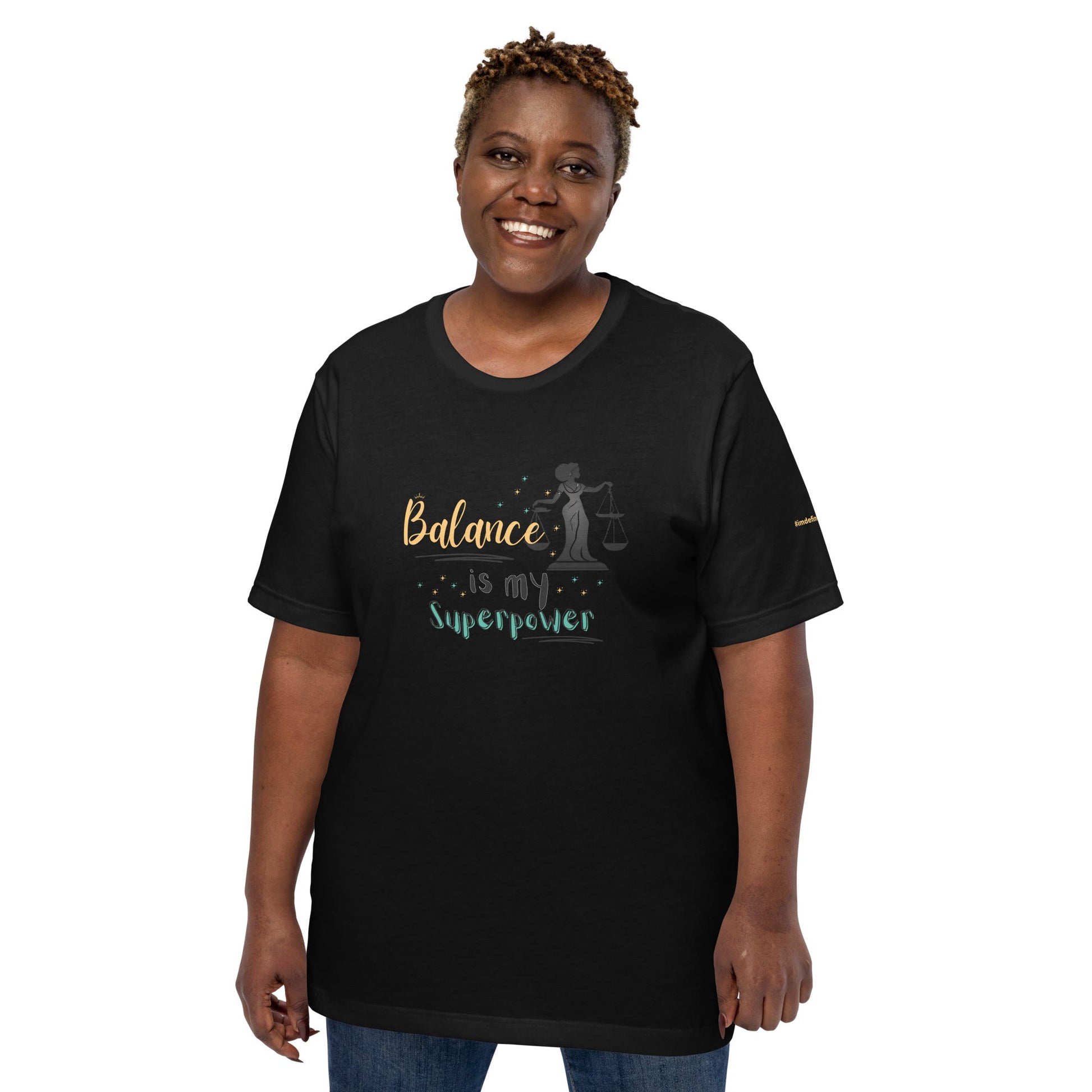 Motivational Mom T-Shirt Glow-Up Style in Black