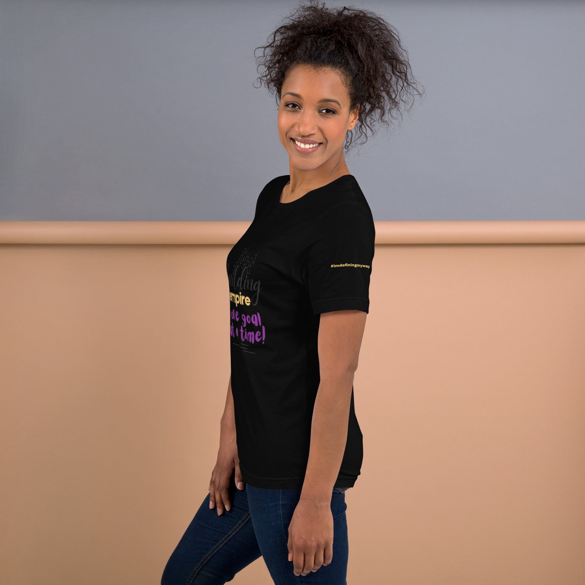 Black Building My Empire T-Shirt for Moms