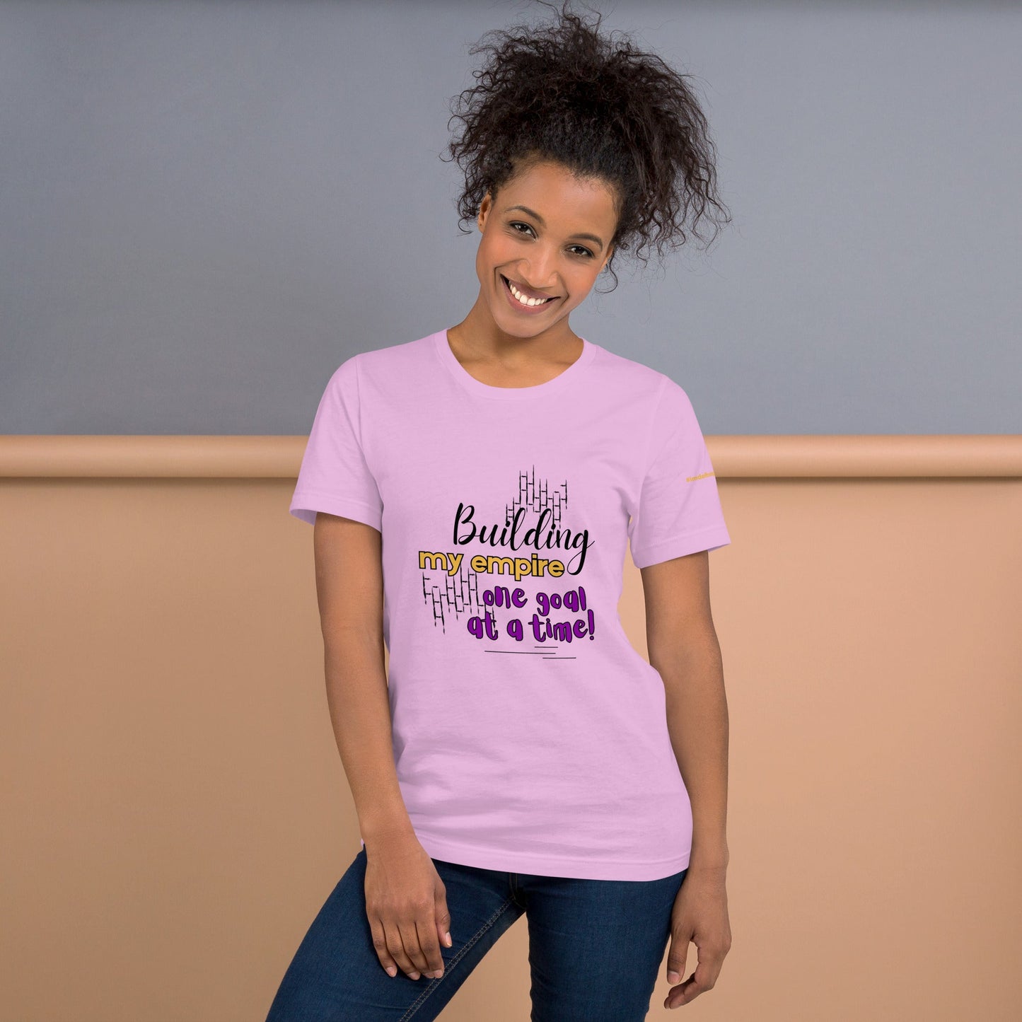Light Pink Building My Empire T-Shirt for Moms
