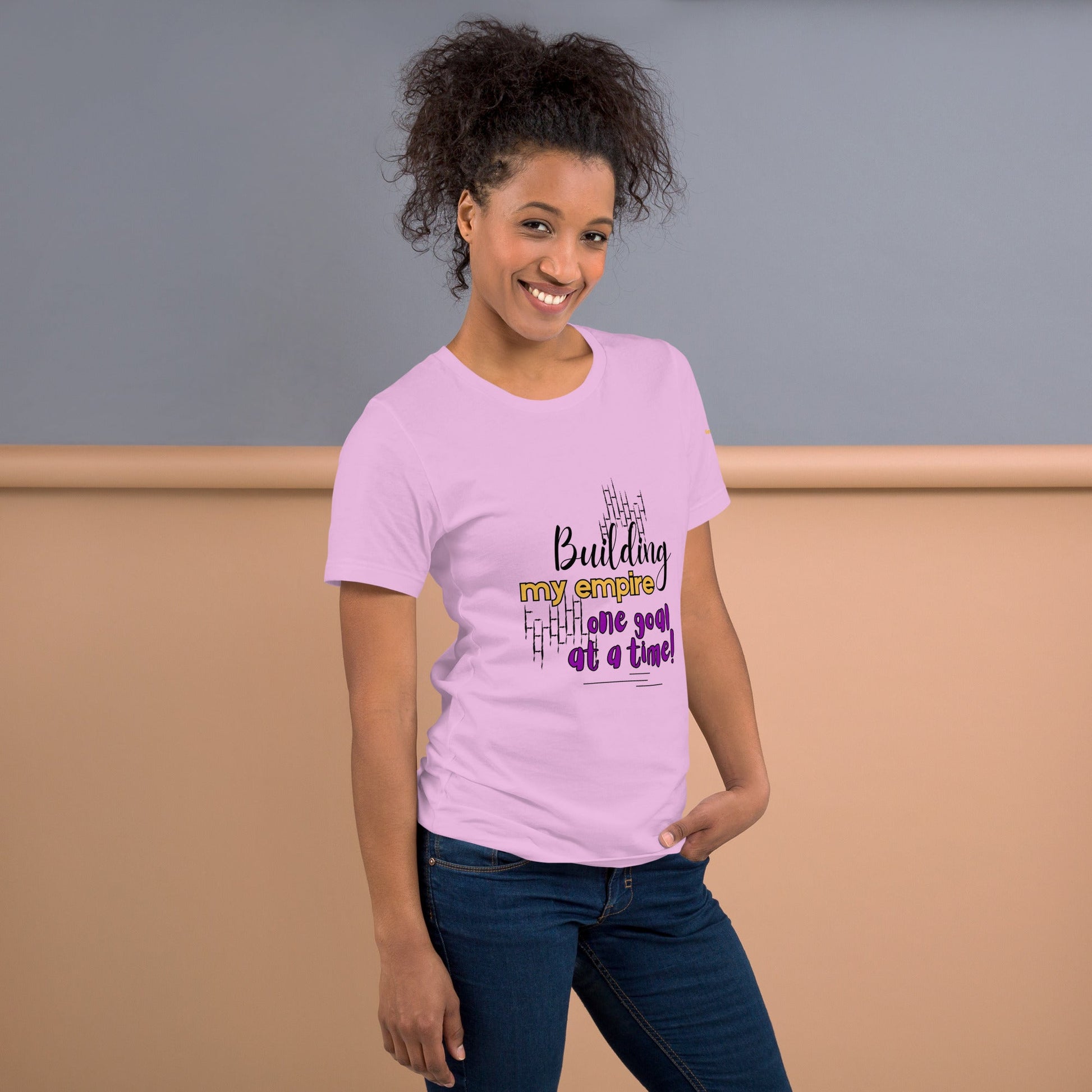 Light Pink Building My Empire T-Shirt for Moms