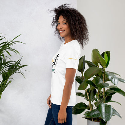Motivational Mom T-Shirt Glow-Up Style in White