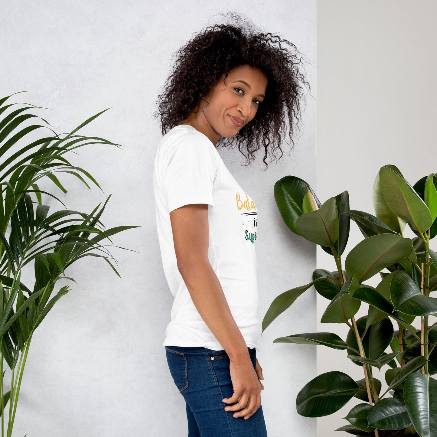 Motivational Mom T-Shirt Glow-Up Style in White