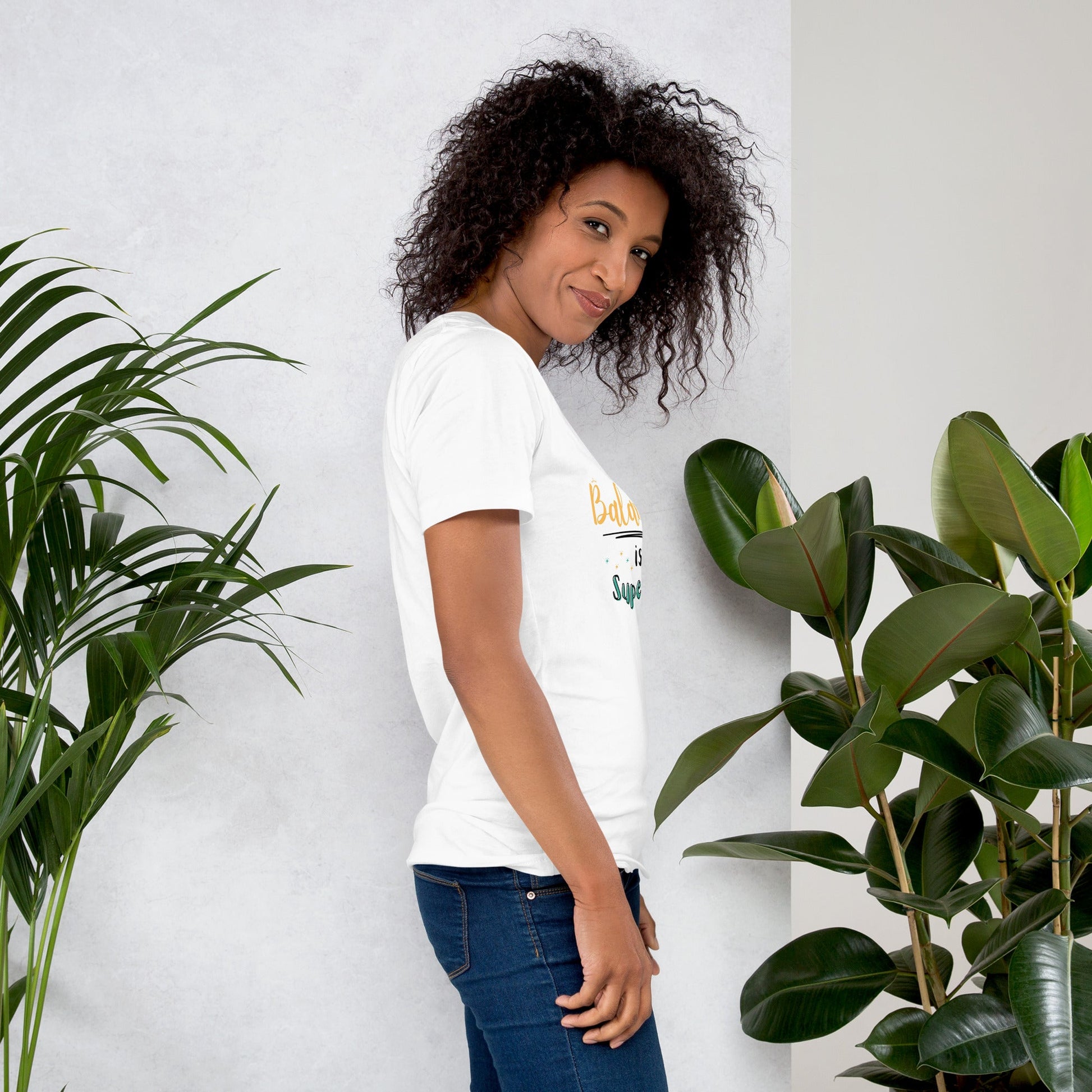 Motivational Mom T-Shirt Glow-Up Style in White