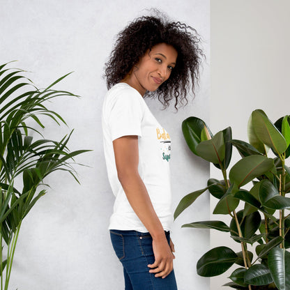 Motivational Mom T-Shirt Glow-Up Style in White