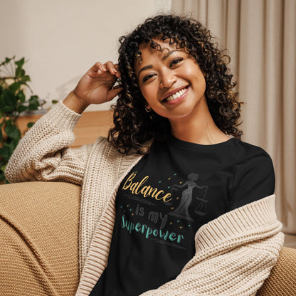 Balance Is My Superpower T-Shirt in Black