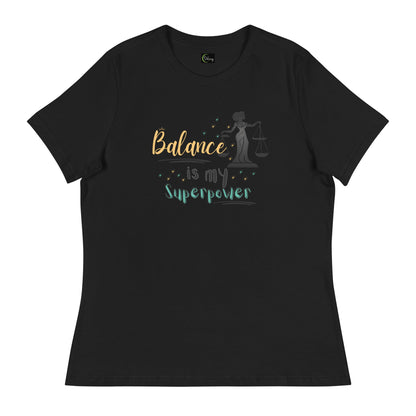 Balance Is My Superpower T-Shirt in Black