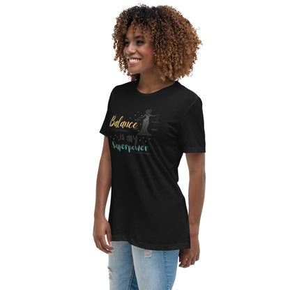 Balance Is My Superpower T-Shirt in Black